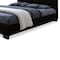 Baxton Studio Vivaldi Dark Brown Faux Leather Padded Platform Base Queen Size Bed 120-6680 - alternate 2